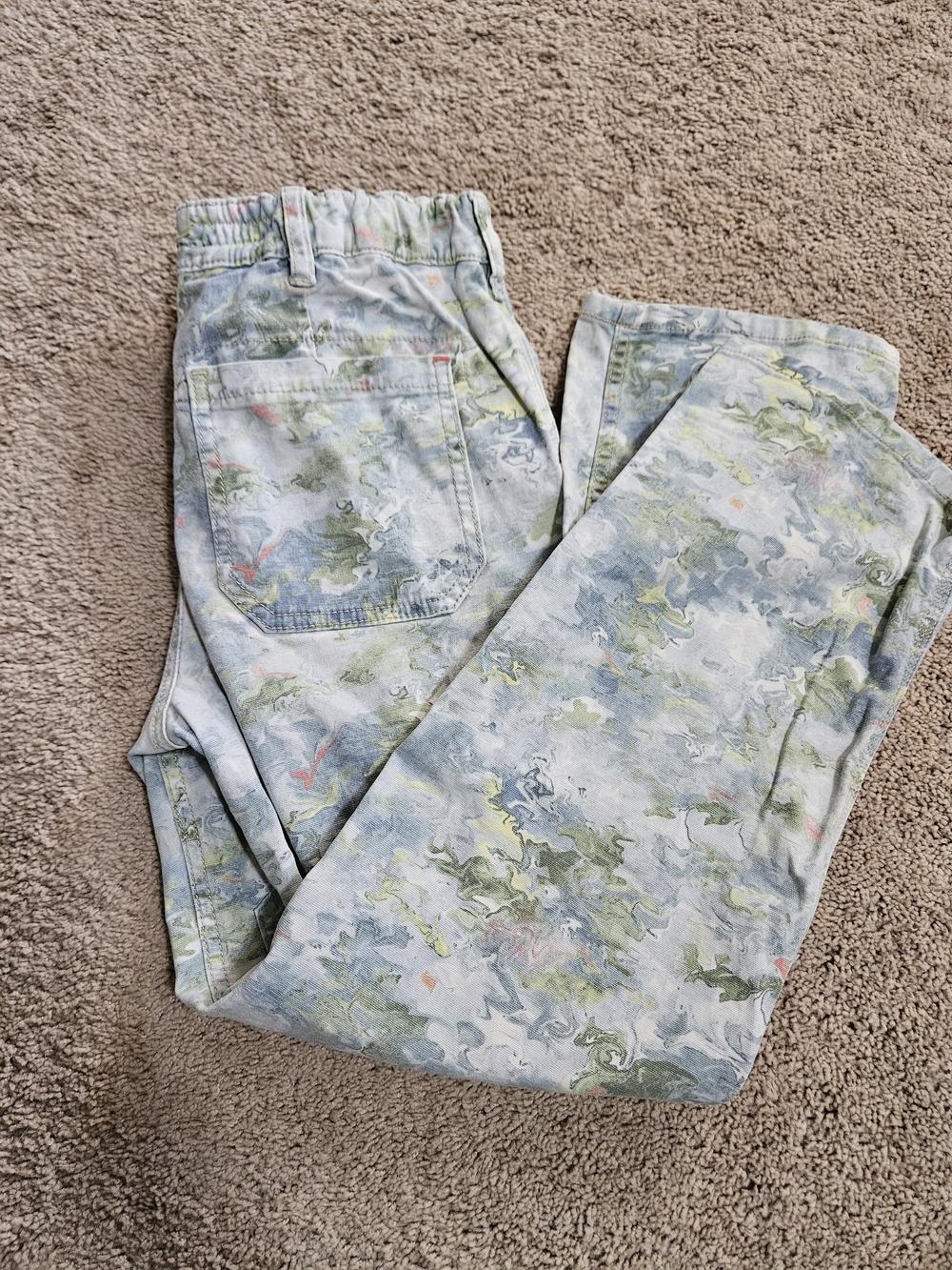 Anthropologie The Roamer Floral-Print Wide Leg Jeans - Light Blue/Green - Picture 10 of 10